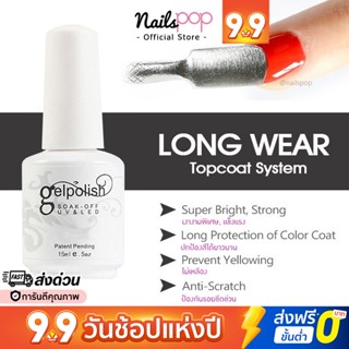 🏆Temper Top coat gel ท็อปกระจก อย่างดี ไม่ต้องเช็ดออก สำหรับเคลือบใส ท็อปหนา ท็อป3D / Base coat gel สีเจลทาเล็บ 15ml.