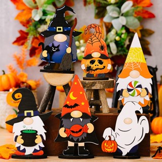 Halloween_ โนมไม้ น้ําหนักเบา ทนทาน สําหรับตกแต่งปาร์ตี้ฮาโลวีน