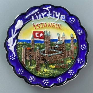 Istanbul สติกเกอร์แม่เหล็กติดตู้เย็น ลายดอกตุรกี รัสเซีย สําหรับตกแต่งบ้าน