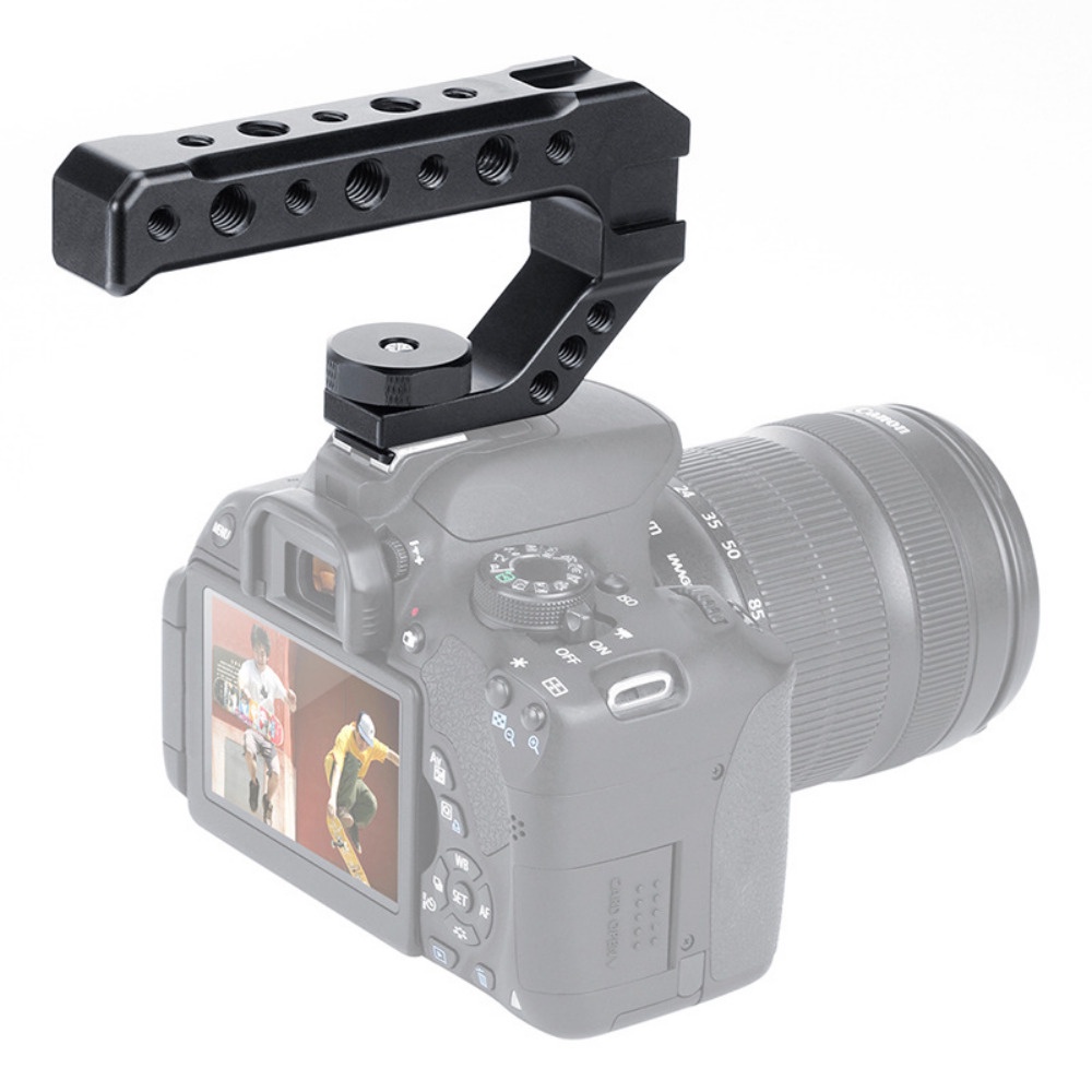 UURIG R05 กล้องจับด้านบน Hand Grip แบตเตอรี่กล้อง GripHandgrip สกรู Monitor Mic Rig รองเท้าเย็นสําหร