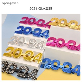 [springeven] ใหม่ พร้อมส่ง แว่นตาคอสเพลย์ ตัวเลข 2024 สําหรับตกแต่งปาร์ตี้ปีใหม่