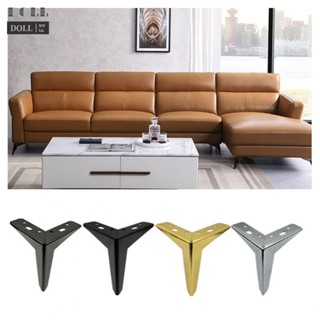 ⭐NEW ⭐Furniture Legs 10CM Height 4 Pcs GOLD/SILVER/BLACK Iron Powerful Sofa Legs