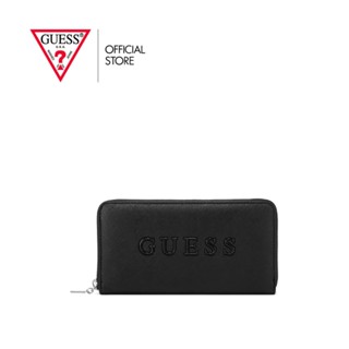 GUESS กระเป๋าสตางค์ผู้หญิง รุ่น S9039599 ROXBERRY SLG MEDIUM ZIP AROUND สีดำ