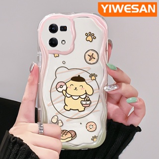 เคสโทรศัพท์มือถือ ซิลิโคนใส กันกระแทก ลายการ์ตูนปอมปอมปอม เพียวริน สําหรับ OPPO Reno 7 4G Reno 8 4G F21 Pro F21s Pro Reno 4 Pro Reno 6