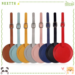 Nextth ป้ายแท็กกระเป๋าเดินทางแฟชั่น หนัง PU นํากลับมาใช้ใหม่ได้ พร้อมสายคล้อง