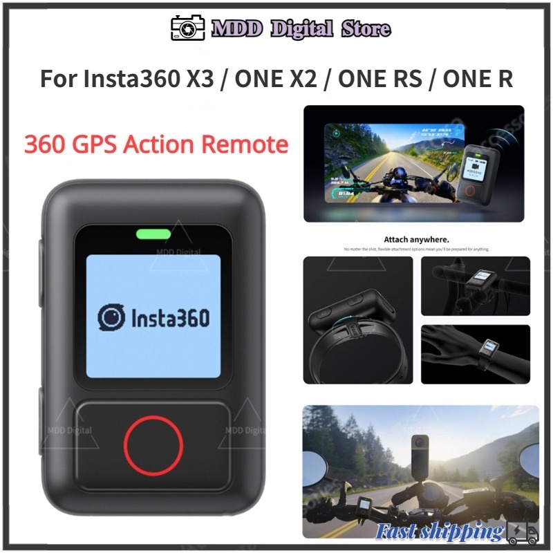 Insta360 GPS Action Remote Insta360 รีโมตแอคชั่น GPS สําหรับ X3 ONE X2 ONE RS ONE R Insta 360