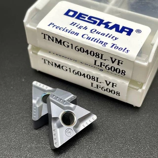 10 ชิ ้ นคุณภาพสูง DESKAR 100 % Original TNMG160404 Tnmg160408 Lr VF LF6008 คาร ์ ไบด ์ แทรกเครื ่ องมือหมุนภายนอก TNMG 160404 160408 เครื ่ องมือเครื ่ องกลึง CNC สําหรับเหล ็ กและสแตนเลส