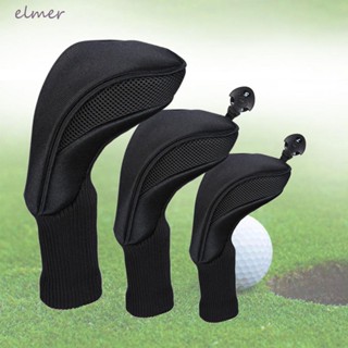 Elmer ผ้าคลุมหัวไม้กอล์ฟ ไนล่อน คอยาว 3 ชิ้น 1 3 5 Fairway