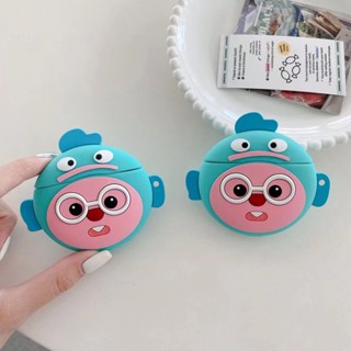 ใหม่ เคสหูฟังบลูทูธไร้สาย ลายหัวปลา สร้างสรรค์ สําหรับ AirPods 1 2 Pro AirPods Pro 3