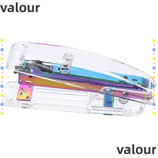 Valour เครื่องเย็บกระดาษอะคริลิคใส 6.3*1.4*2.5 นิ้ว หลากสีสัน|สํานักงาน