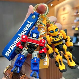 Transformers Optimus Prime Bumblebee พวงกุญแจซิลิโคน จี้ตุ๊กตาหุ่นยนต์ ของเล่นสําหรับเด็ก