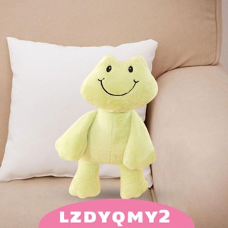 [Lzdyqmy2] หมอนตุ๊กตากบน่ารัก สีเขียว สําหรับตกแต่งโซฟา เด็กวัยหัดเดิน