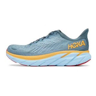 Hoka ONEONE Clifton8 Road Shock รองเท้าวิ่ง ข้อสั้น ดูดซับแรงกระแทก สีฟ้า สําหรับผู้ชาย