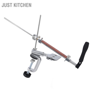 Just Kitchen มีด Sharpener Kit มีดสแตนเลสเครื่องบด Sharpening Stone System สำหรับครัวเรือน