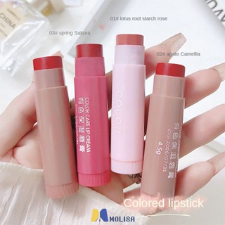 3in1 สี Lip Cream Cherry Ball รสชาติสดชื่น Moisturizing Fade Lip Lines ปรับปรุงผิวแห้ง MOLISA