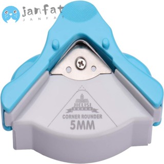 Janfat เครื่องตัดมุม ทรงกลม แบบพกพา 5 มม. สีเขียว สําหรับสํานักงาน