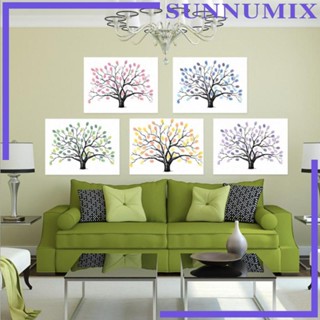 [Sunnimix] สมุดเยี่ยม ลายนิ้วมือ ขนาดใหญ่ 12x16 นิ้ว สีเขียว สําหรับงานแต่งงาน