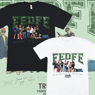 [COD] วงบอยแบนด์ Fedfe อย่างแท้จริง เสื้อผ้าฝ้ายสีดำ Truly Fedfe Boy เสื้อยืดS-5XL