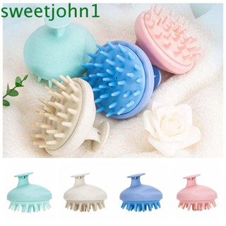 Sweetjohn แปรงสระผม โฟมฟางข้าวสาลี แบบพกพา สําหรับสปาผม