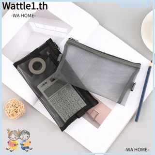 Wttle 2 in1 ซิป 3 สี สําหรับจัดเก็บเครื่องเขียน เครื่องสําอาง