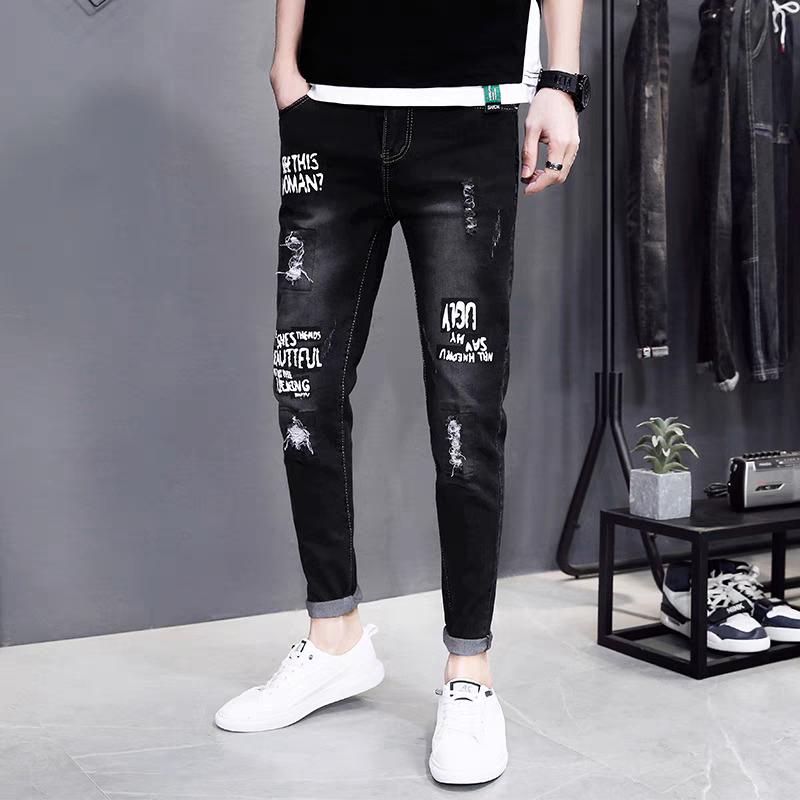 กางเกงยีนส์ผู้ชาย กางเกงยีนส์ชาย ทรงเดฟ ผ้ายืดได้ *พร้อมส่งทันที* (รุ่น834)