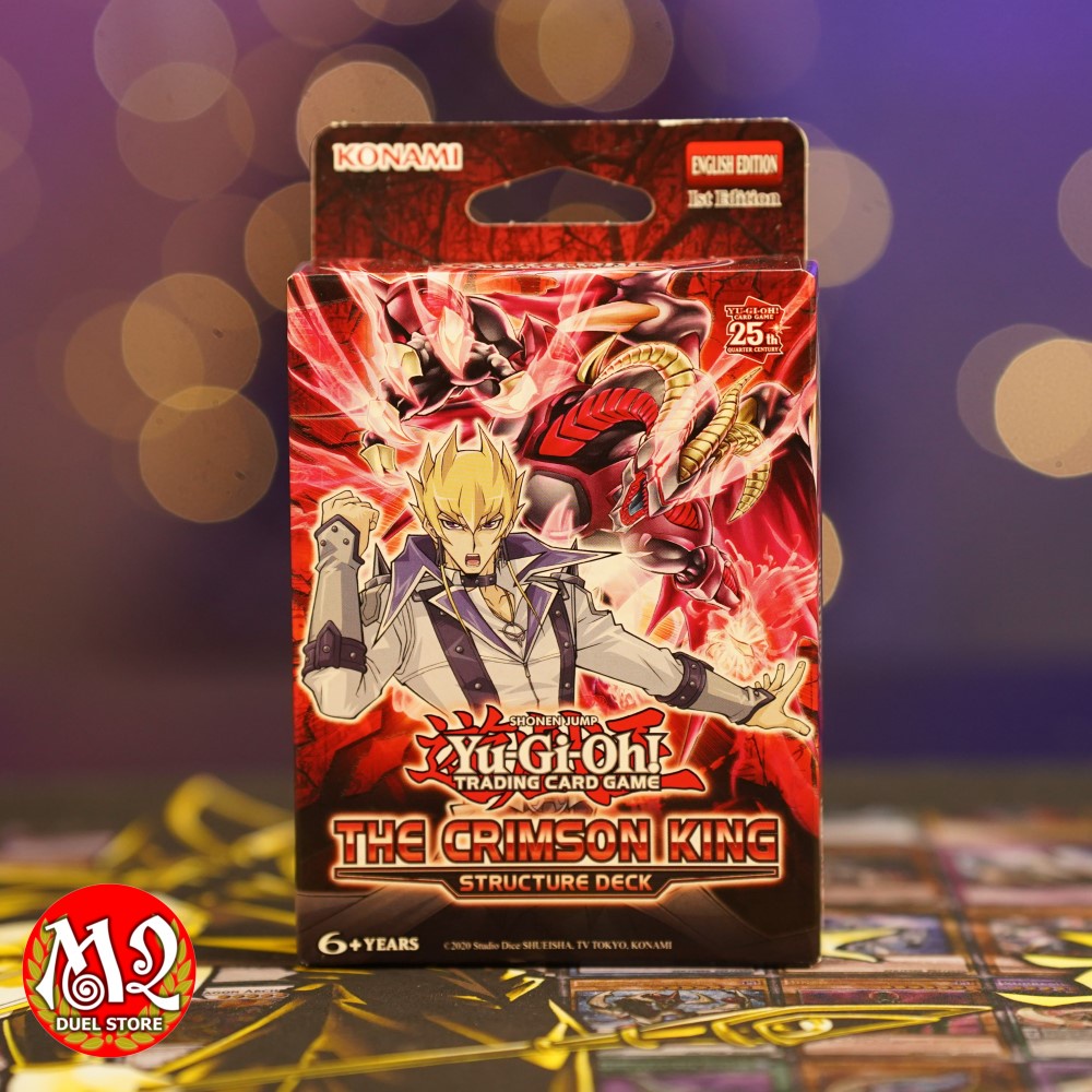 Yugioh The Crimson King Structure Deck Card Box - Konami ของแท้ - นําเข้าจากสหราชอาณาจักร