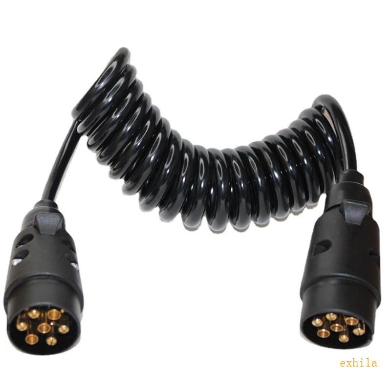 Exhila 7Pin 1 85 ปลั๊กพ่วง ต่อขยายสายไฟ TPU สําหรับรถบรรทุก ยานพาหนะ