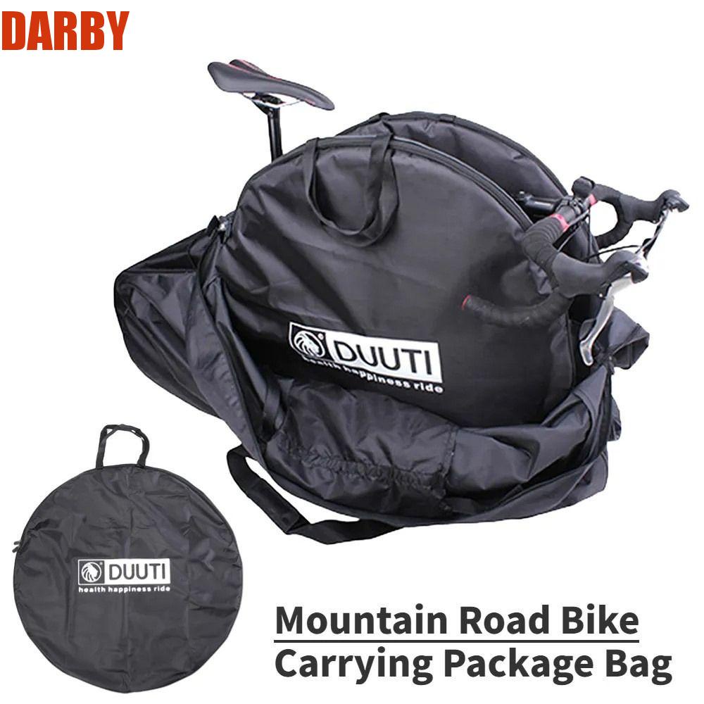 Darby กระเป๋าใส่ล้อรถจักรยานเสือภูเขา ผ้าไนล่อน สีดํา 26 27.5 29 นิ้ว