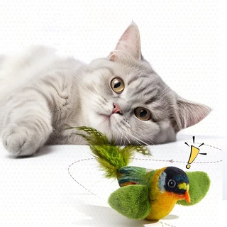 COD😻ของเล่นแมว นกจำลอง สามารถทำเสียง ของเล่นแมวตลก