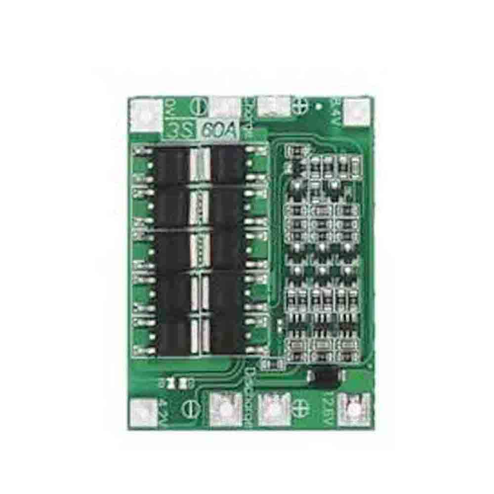 บอร์ดป้องกันที่ชาร์จแบตเตอรี่ลิเธียม 3S 4S 40A 60A Li-ion 18650 BMS สําหรับสว่านมอเตอร์ 11.1V 12.6V 14.8V 16.8V