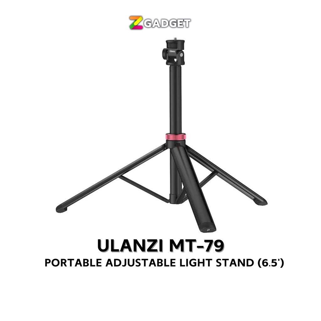 ขาตั้งไฟ พกพาได้ Ulanzi MT-79 Portable Adjustable Light Stand วัสดุอลูมิเนียมอัลลอยด์ ขาตั้งแบบ 3 ขา