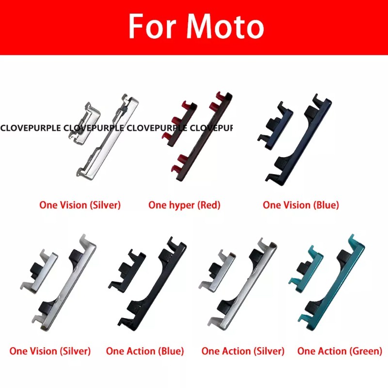 ปุ่มกดเปิดปิดเสียง ด้านข้าง สําหรับ Moto One Action Vision Fusion Plus