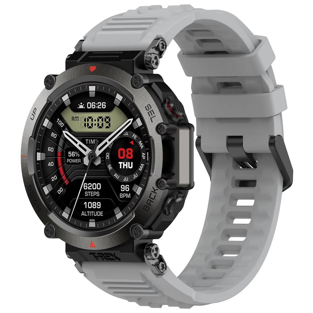 สายนาฬิกาข้อมือซิลิโคน แบบเปลี่ยน สําหรับ Amazfit T-Rex Ultra WatchStrap Smartwatch Sport WristBand T-Rex Ultra
