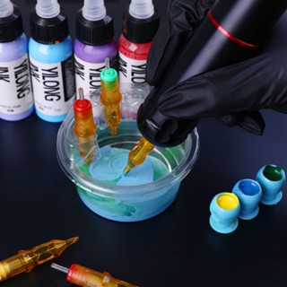 ชั้นวางเข็ม พลาสติก ใช้แล้วทิ้ง สําหรับสัก ถ้วยทําความสะอาดถ…