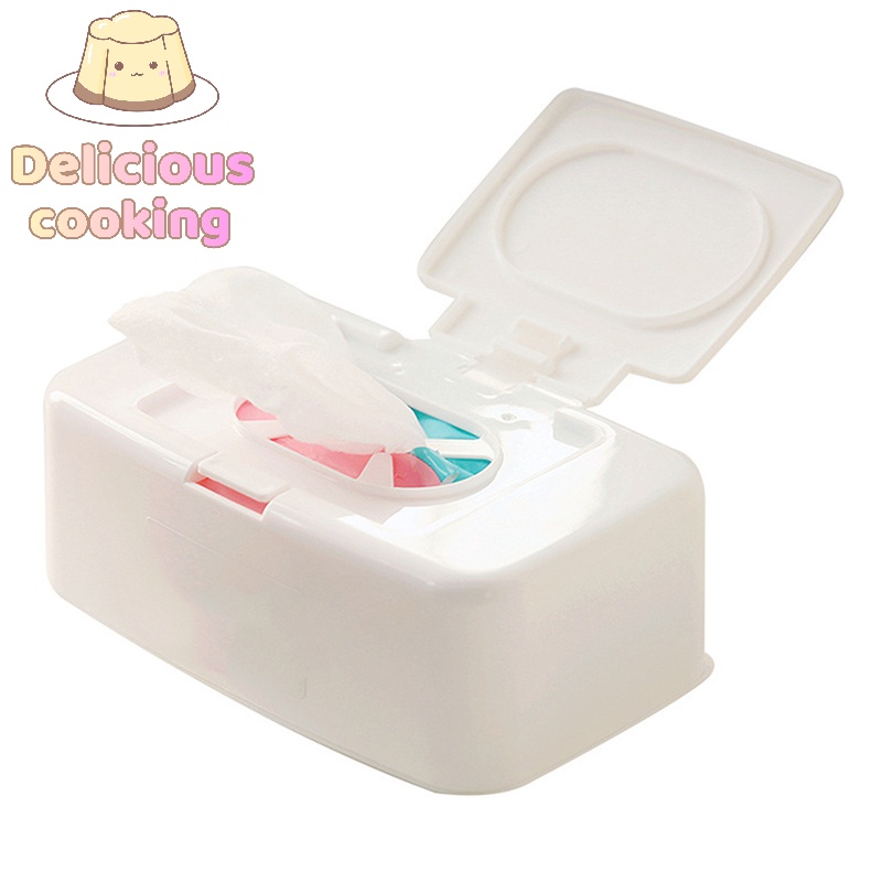 [Delicious Cooking] กล่องเก็บทิชชู่เปียก แบบพกพา [ใหม่]