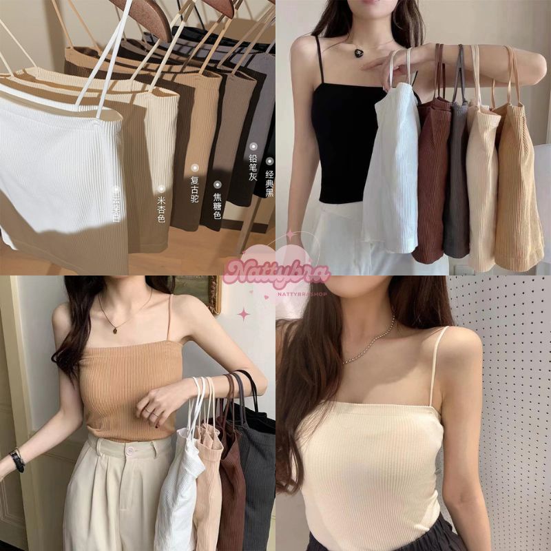 ลด30% โค้ดINC283ZN ⚡ Nattybra สายเดี่ยวไขว้หลัง เซ็กซี่ ราคาถูก เสื้อผ้าผู้หญิง