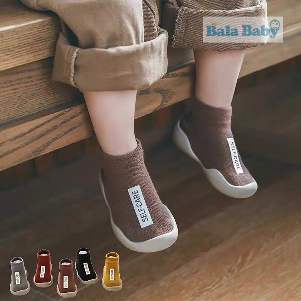 รองเท้าเด็กหัดเดินข้อสั้น นุ่ม พื้นยาง กันลื่น Size 11-14 cm WZ14