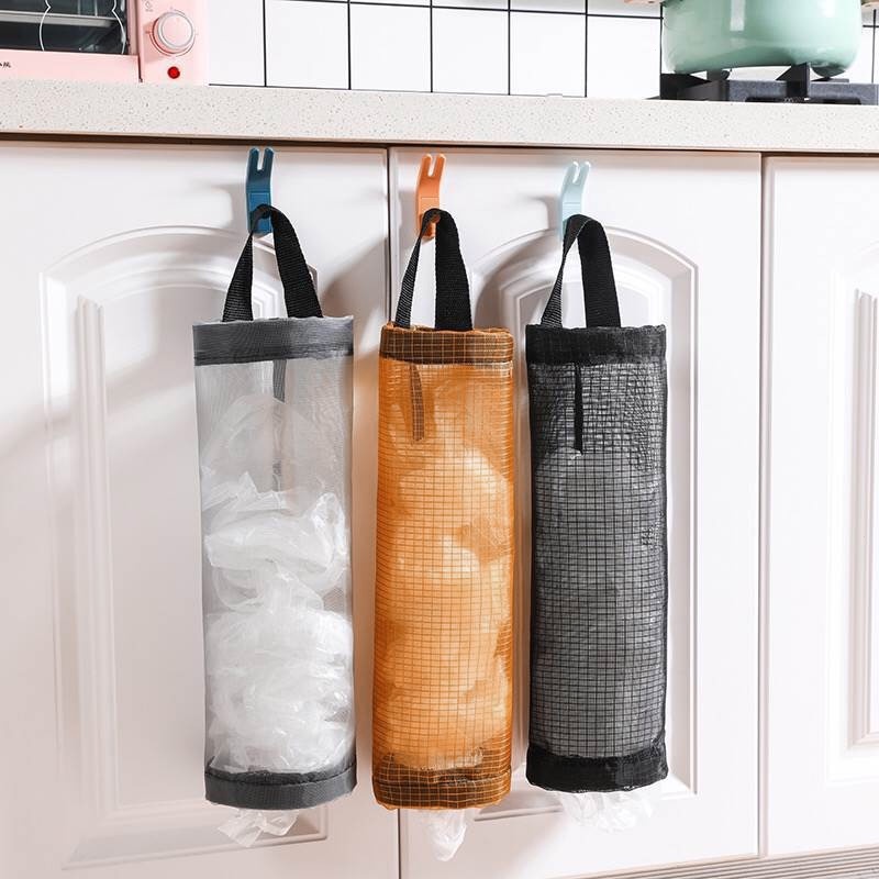 ร้านมิกะ ▏ถุงขยะติดผนังเก็บครัวพลาสติก Tidy-up Handy เครื่องมือออกแบบที่ถอดออกได้ ประหยัดพื้นที่