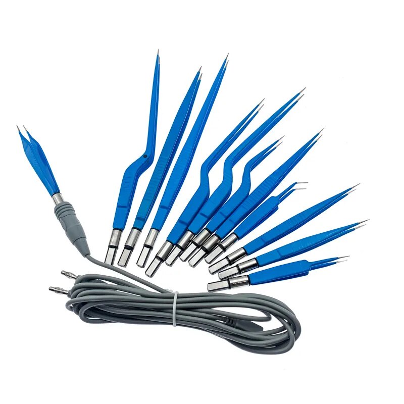 Electro Insulated Bipolar Forceps  Reusable Electro EU Forceps Tweezers Ophthalmic Surgical Instrume