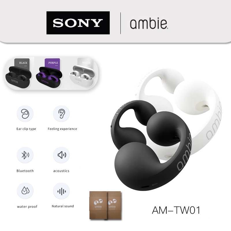 Bluetooth ไร้สาย Sony Ambie หูฟัง หูฟังไร้สายแท้ Earphones with Mic หูฟังบลูทูธไร้สาย WirelessTWS Sp