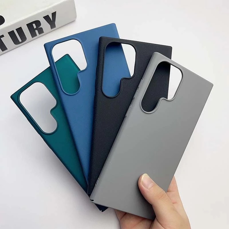 เคสโทรศัพท์แข็ง ผิวแมตต์ละเอียด สัมผัสเหมือนผิวหนัง บางเฉียบ กันรอยนิ้วมือ แบบหุ้มครึ่งเครื่อง สำหรับ Samsung S26 Ultra, S25 Ultra, S25 FE, S24U, S23, S22, A37, A56, A53, A16, A17, A07, A55, A54