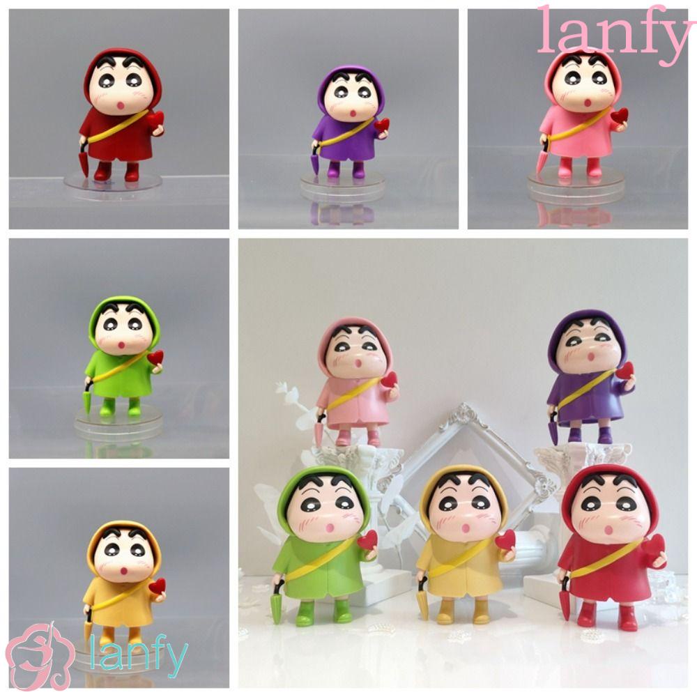 Lanfy โมเดลฟิกเกอร์ รูปปั้นชินจัง ขนาดเล็ก สําหรับตกแต่งบ้าน DIY
