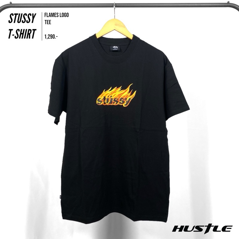 [Hustle.store]เสื้อยืด Stussy Flames Tee  มือ1ของแท้🇦🇺พร้อมส่ง‼️‼️‼️‼️‼️‼️‼️‼️