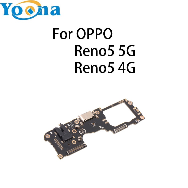 USB ชาร์จพอร์ตบอร์ด Flex Cable Connector สําหรับ OPPO Reno5 5G / Reno5 4G