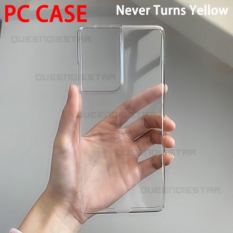 [ไม่เคยเปลี่ยนเป็นสีเหลือง PC] เคสโทรศัพท์มือถือพลาสติก PC แข็ง แบบใส กันกระแทก สําหรับ Samsung Galaxy S26 Ultra S25 Ultra S24 Ultra S24 FE S23 Ultra S22 S21 S20 S10 S24 S25 S26 Plus Note 10 20 เคสโทรศัพท์มือถือ เคสใสกันกระแทก