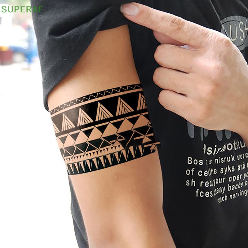 Superaf สติกเกอร์รอยสักชั่วคราว กันน้ํา สําหรับติดแขน ข้อมือ ขา ร่างกาย