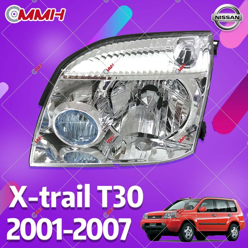 หลอดไฟหน้า สําหรับ Nissan Xtrail X-trail X trail T30 2001-2007 ไฟหน้าสำหรับ ไฟหน้า โคมไฟหน้า ไฟหน้า​