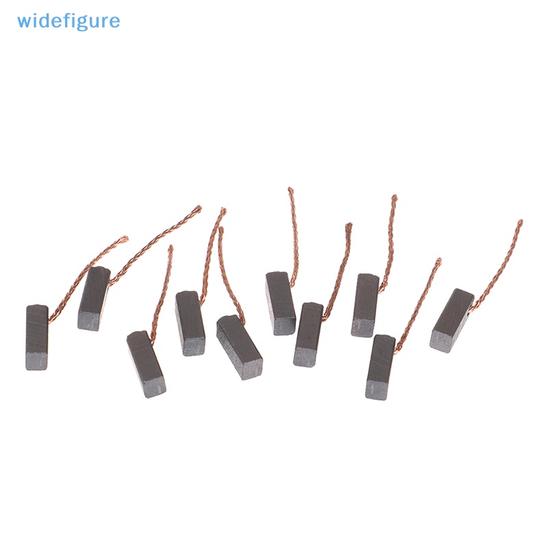 Widefigure แปรงคาร์บอน มอเตอร์ DC กราไฟท์ แปรงคาร์บอน 5*6*14 มม. 10 ชิ้น