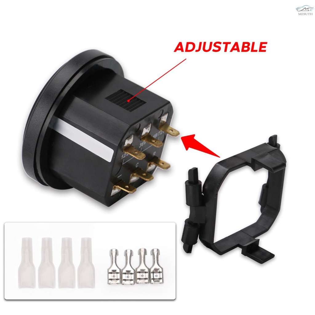 เครื่องวัดชั่วโมงดิจิทัล Lcd พร้อมไฟแสดงสถานะแบตเตอรี่ led 12V 24V 36V 48V 72V ราคา ถูกที่สุด ดีลบีเคเค แกลเลอรีภาพที่ 7