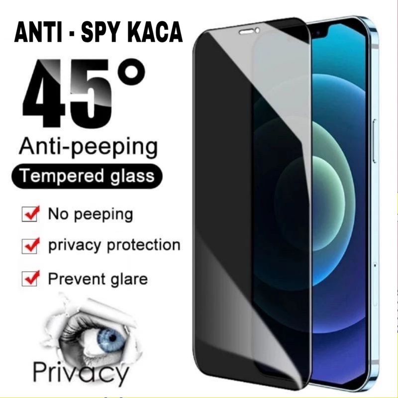 กระจกนิรภัย Spy Glass Vivo Y85 V9 Z1 Z1L Z23X Y83 Y81 Anti-Scratch Privacy Glass Anti-SPY